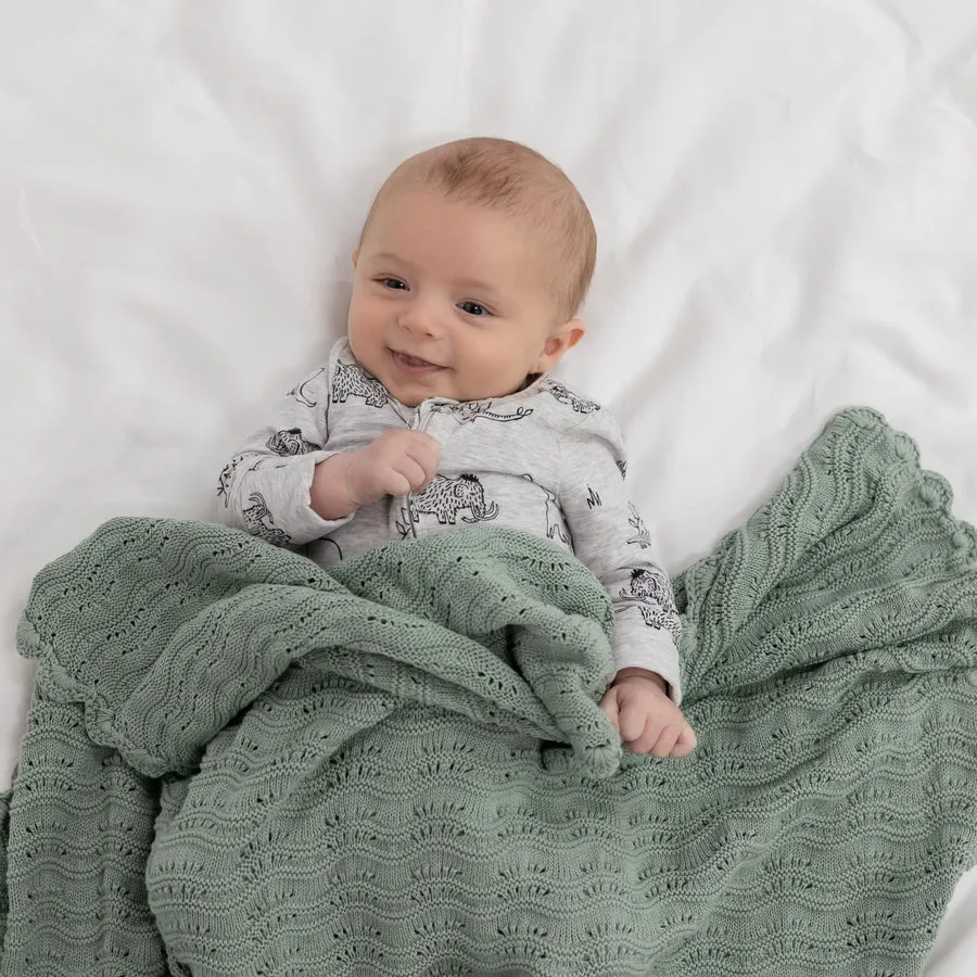 Di Lusso Living - Baby Blanket Harper Duck Egg