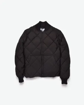 Diagonal Quilt Sweater - Black (Final Sale)