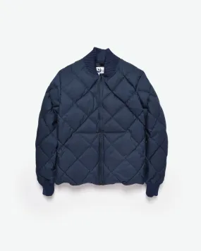 Diagonal Quilt Sweater - Navy (Final Sale)