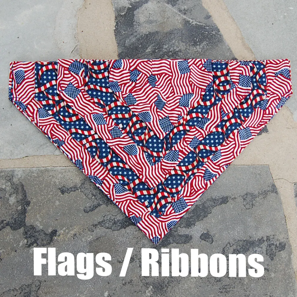 Dog Scarf - Flag/Ribbons