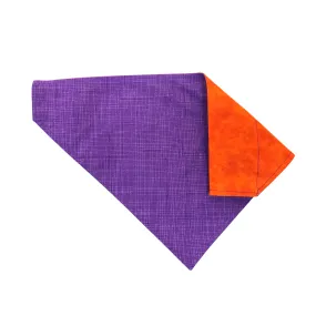 Dog Scarf - Orange/Purple