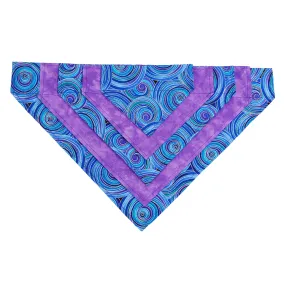 Dog Scarf - Peacock/Purple