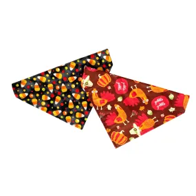 Dog Scarf - Turkey/Candy Corn