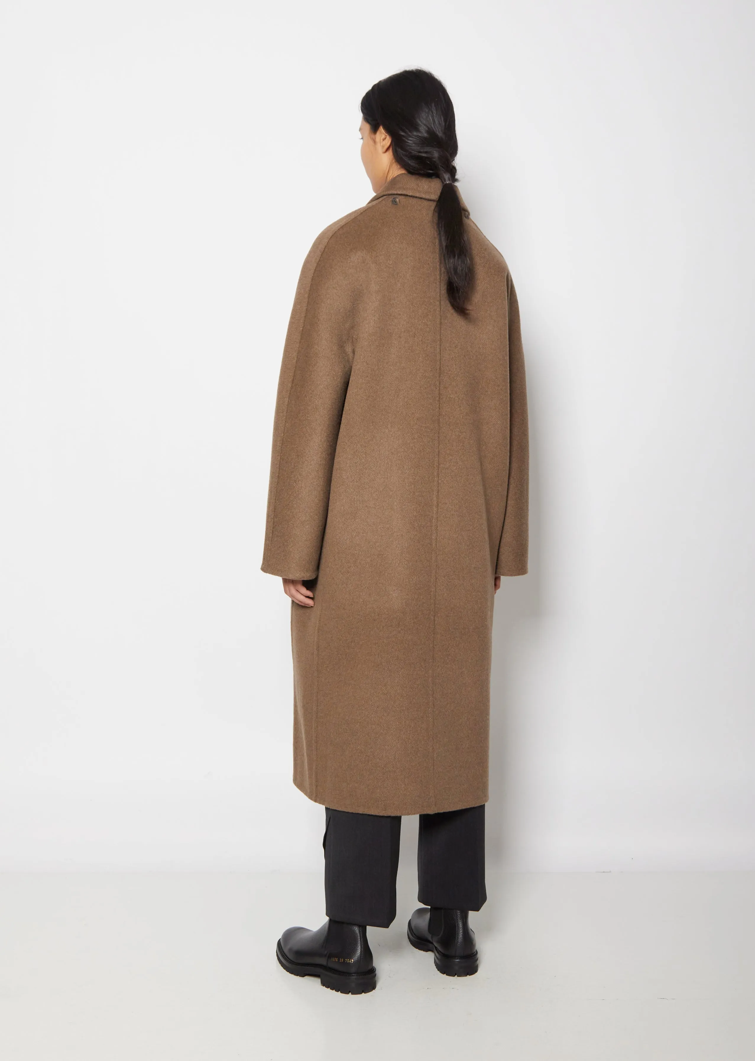 Double-Face Yak Coat — Brown