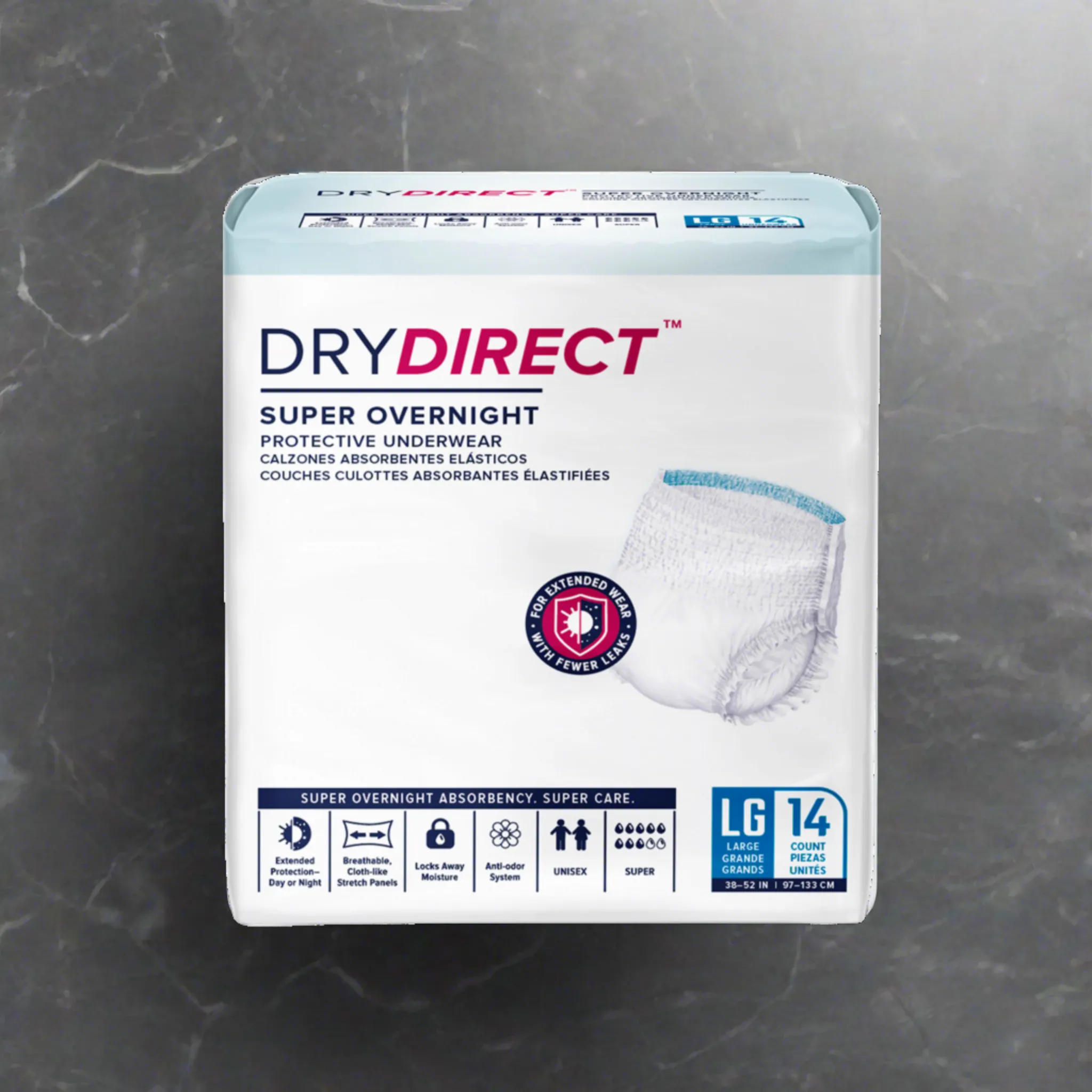 Dry Direct Super Overnight Underwear