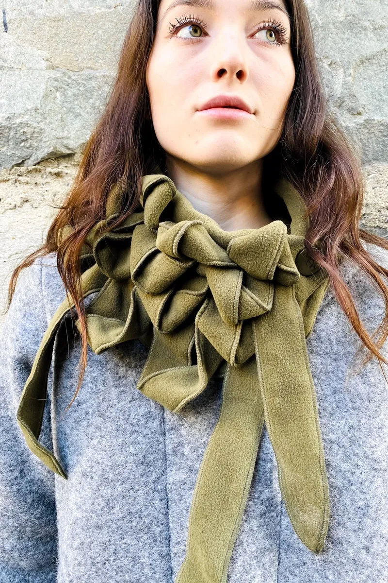 Ellie - Olive Collar Scarf