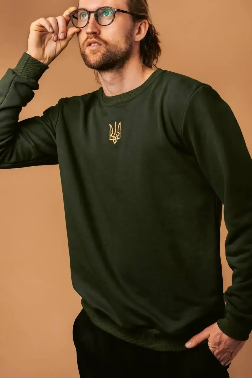 Embroidered Coat of Arms Hoodie of Ukraine