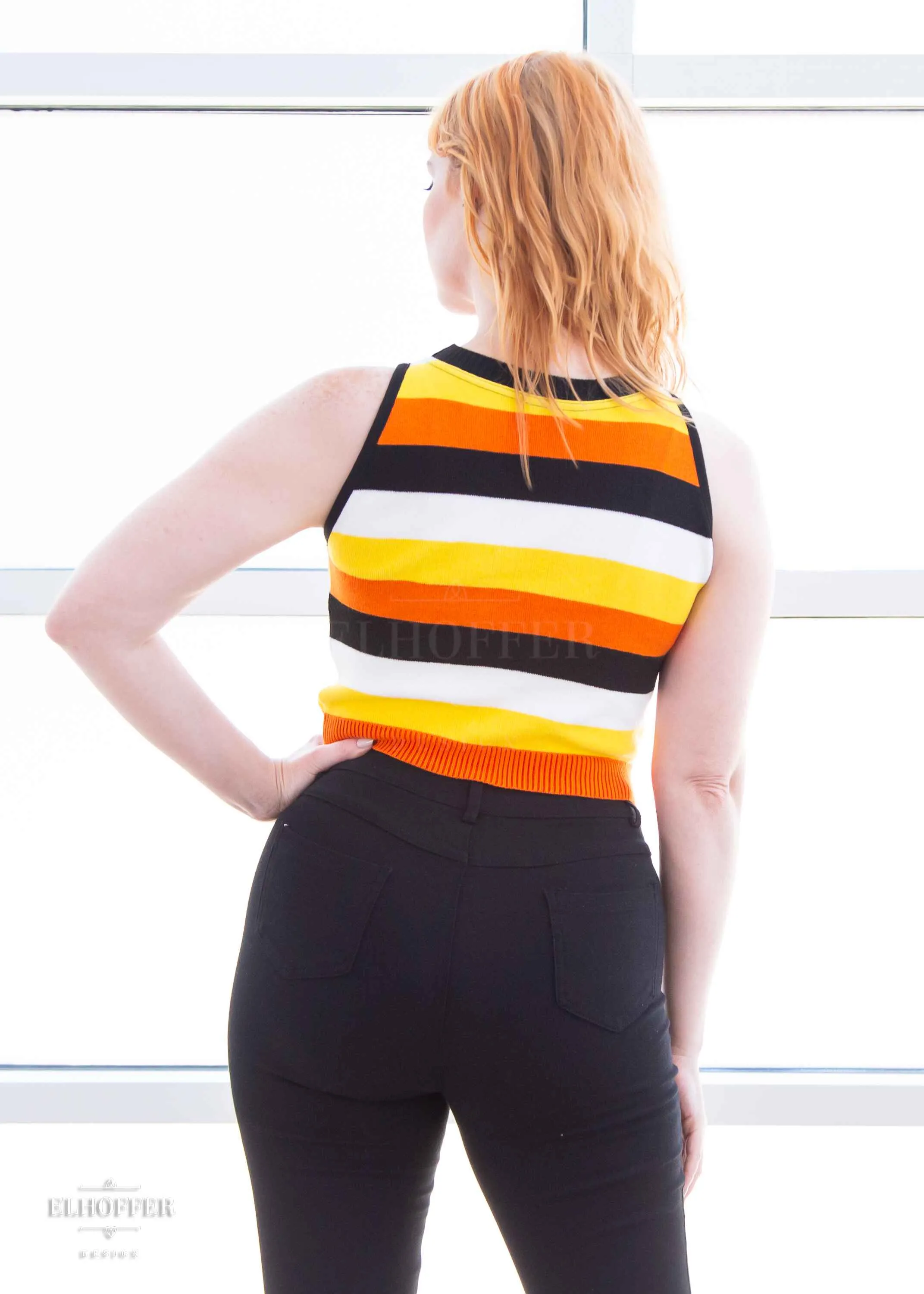 Essential Susan Crop Top - Candy Corn