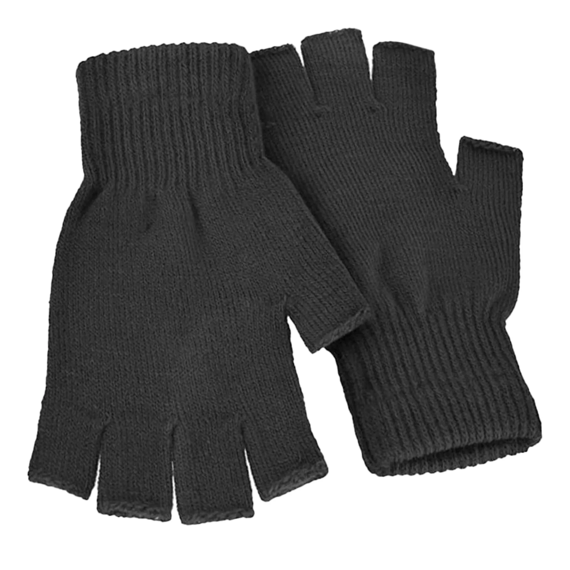 FLOSO Mens Fingerless Winter Gloves