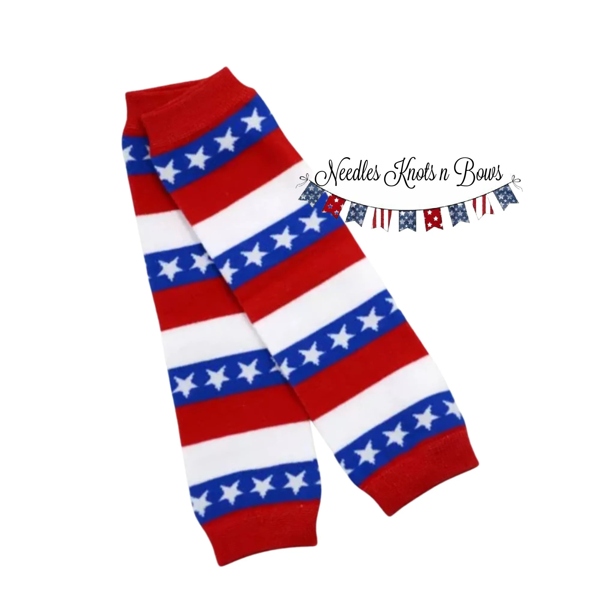 Fourth of July, Patriotic, Stars and Stripes Leg Warmers