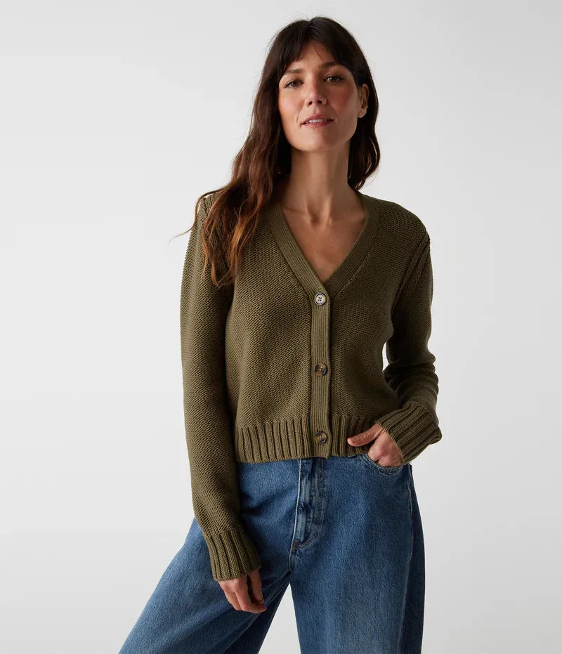 Fran Sweater Cardigan in Olive