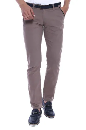 Gabardin Pockets Cream Men Pants - Wessi