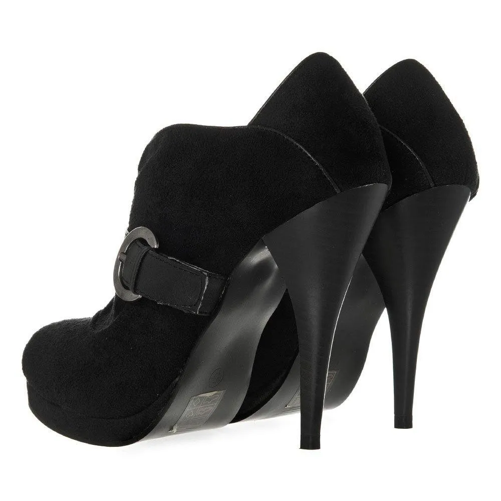 Gessica High Heel Platform Ankle Boot With Buckle On Side