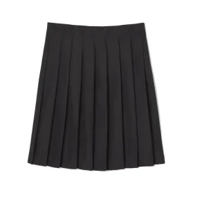 Girl's At The Knee Pleated Skirt  - Black