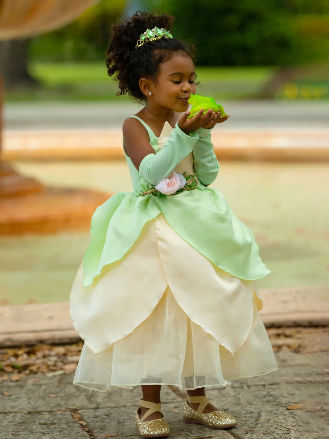 Girls Frog Princess Inspired Costume Dress