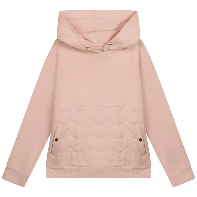 Girls Pink Padded Hoodie