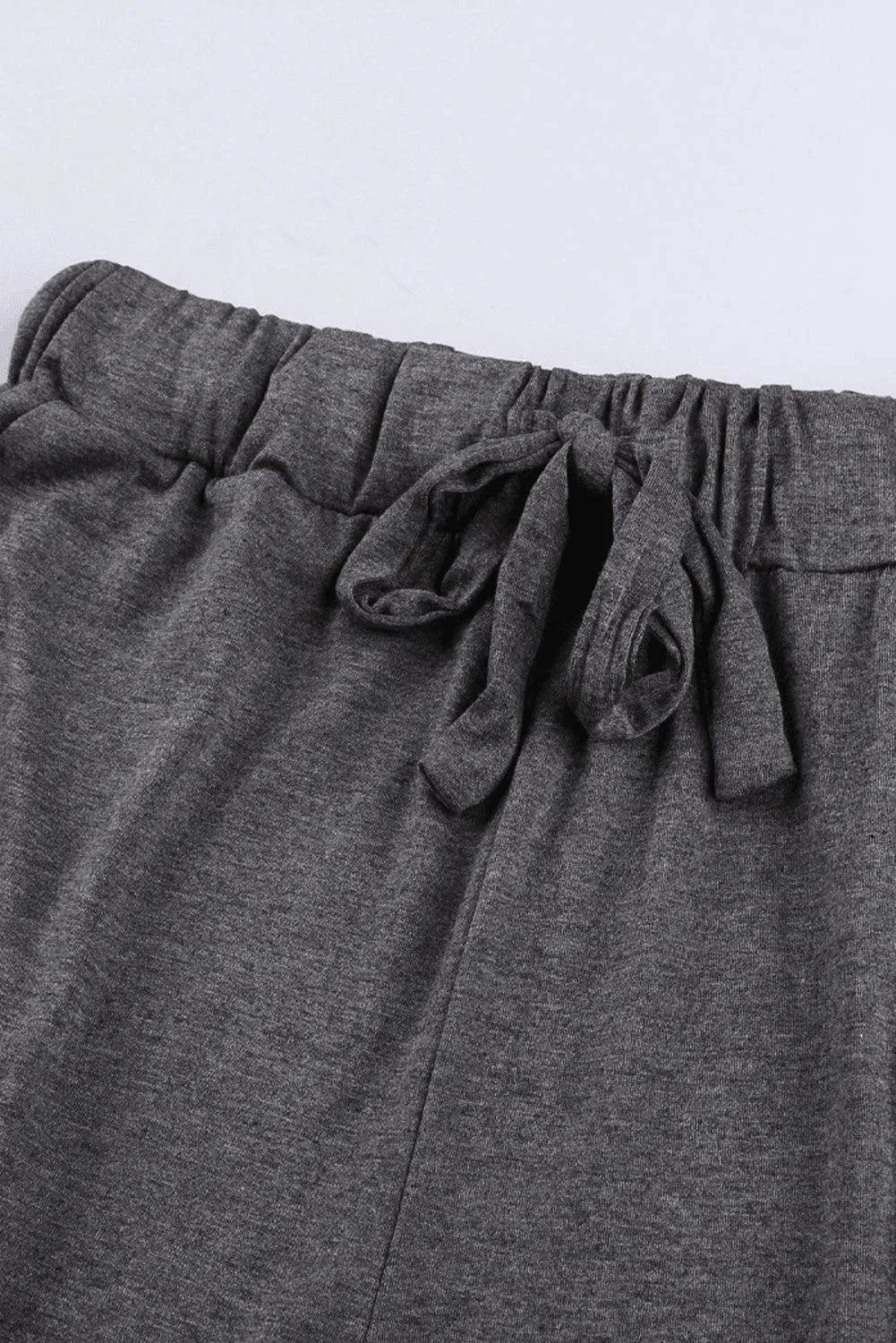 Gray Drawstring Lounge Pants