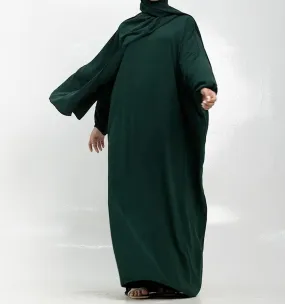 Green Instant Hijab Abaya