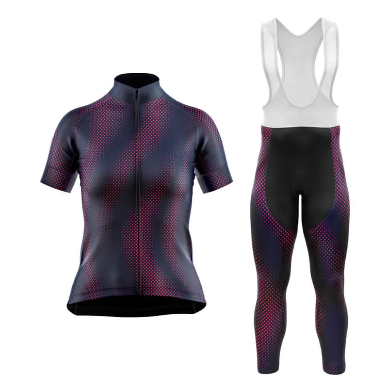 Halftone Club Cycling Kit (Purple Red)