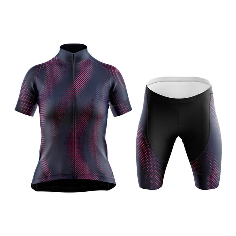 Halftone Club Cycling Kit (Purple Red)