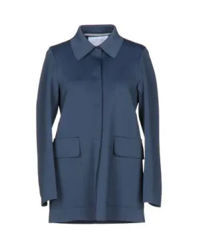 Harris Wharf London Women Overcoat Slate blue 10 UK