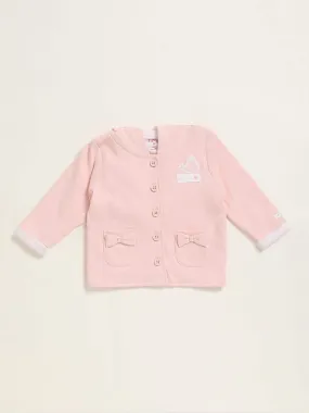 HOP Baby Peach Hoodie Cardigan