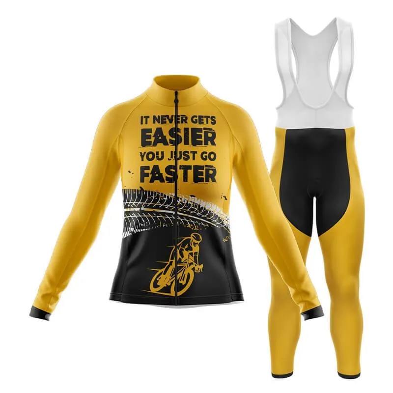 It never gets easier, you just go faster (V2) Club Cycling Kit