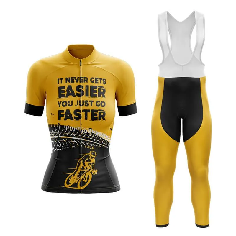 It never gets easier, you just go faster (V2) Club Cycling Kit