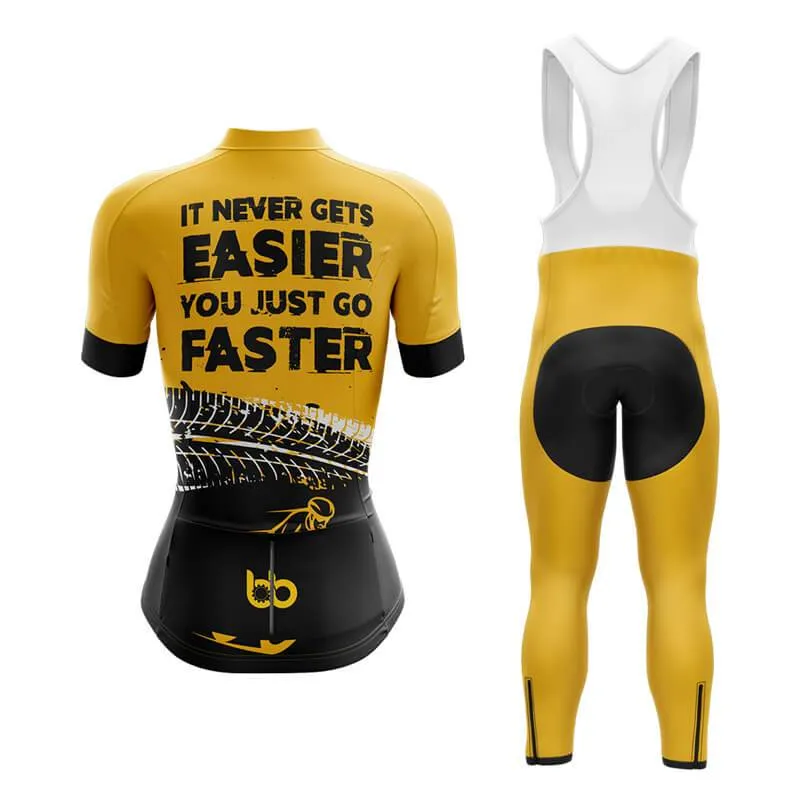 It never gets easier, you just go faster (V2) Club Cycling Kit