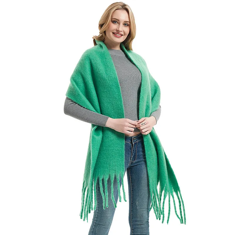 JH-GWB22 solid color thick winter scarf