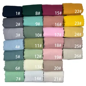 JS018  Hot sale Bali yarn thin breathable long scarf wholesale