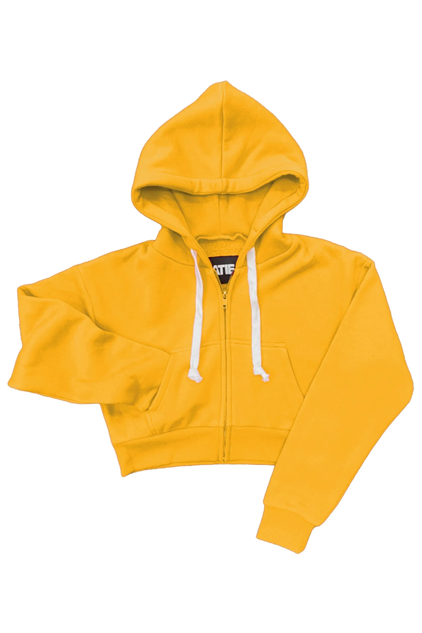 JUNIOR DYLAN CAMP ZIP CROP HOODIE- FINAL SALE