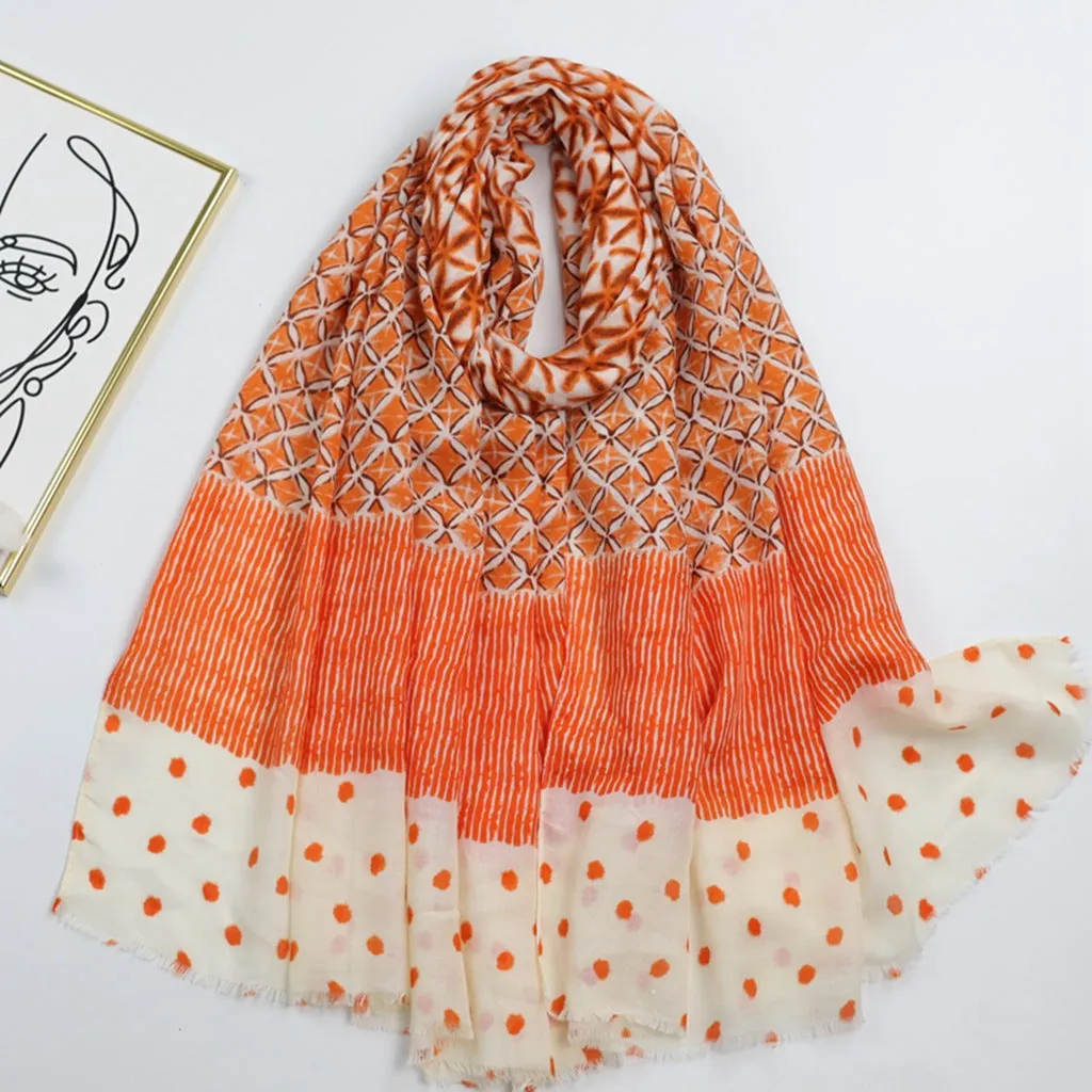 JY230332 printed scarf