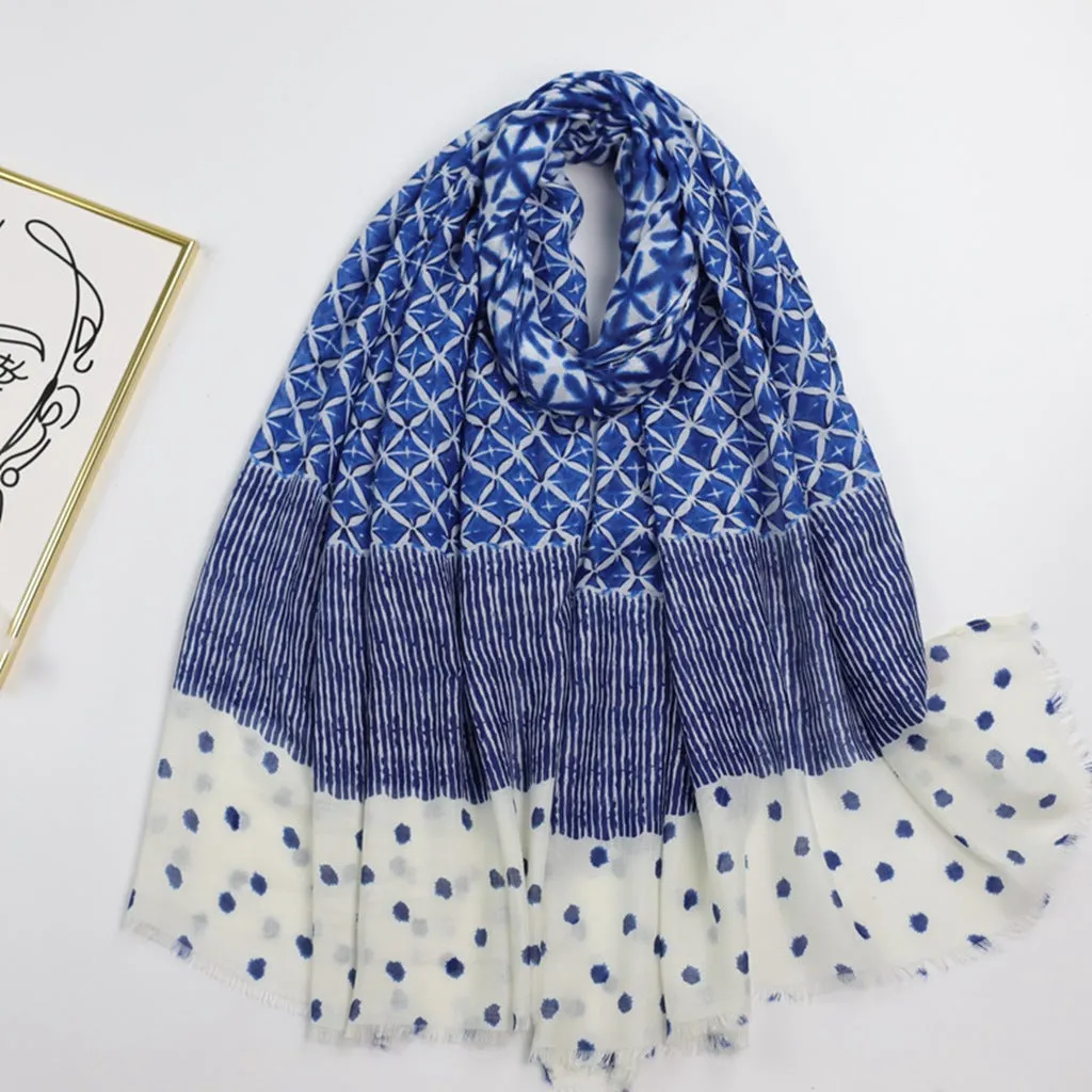 JY230332 printed scarf