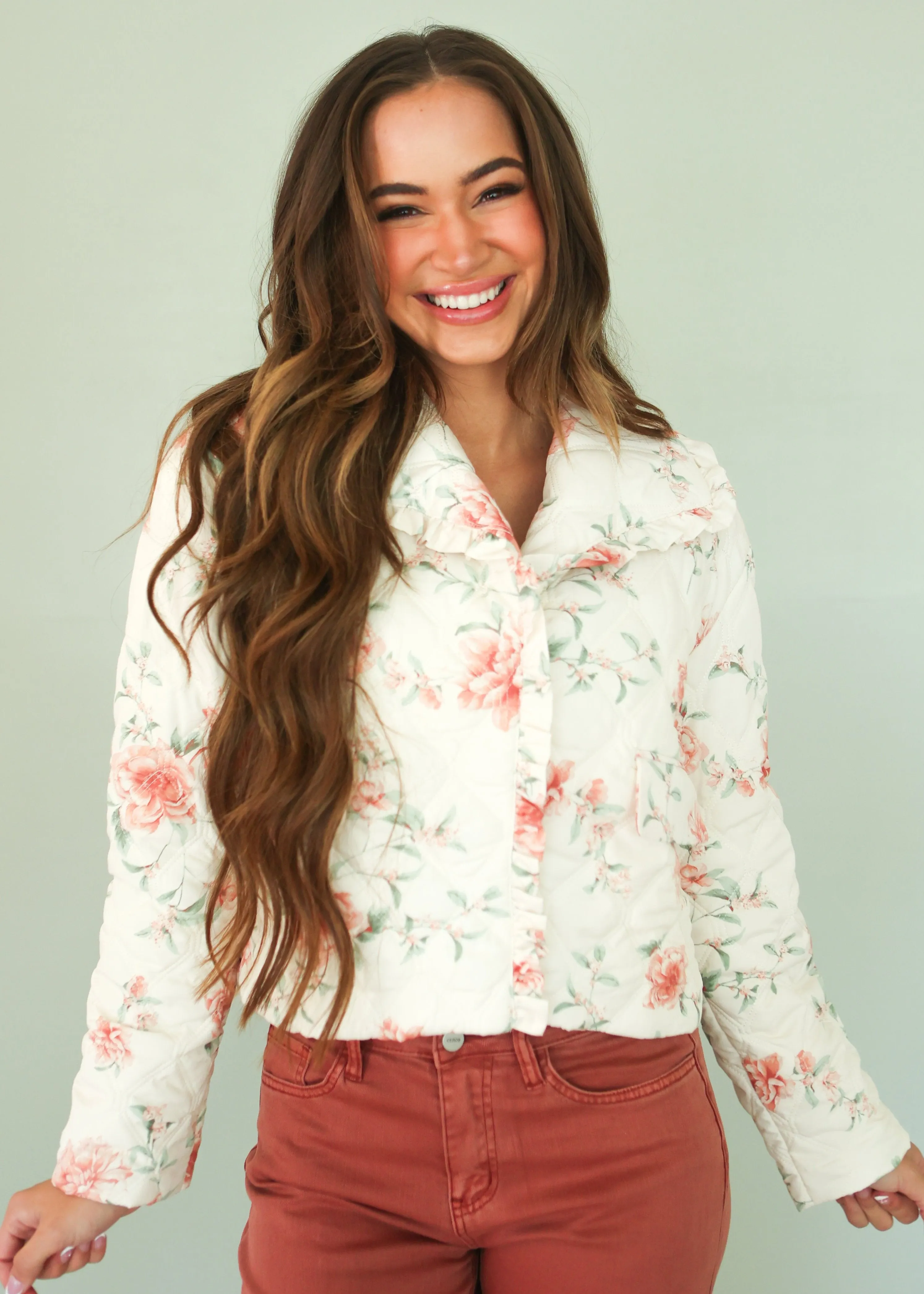 Kaitlin Quilted Floral Jacket