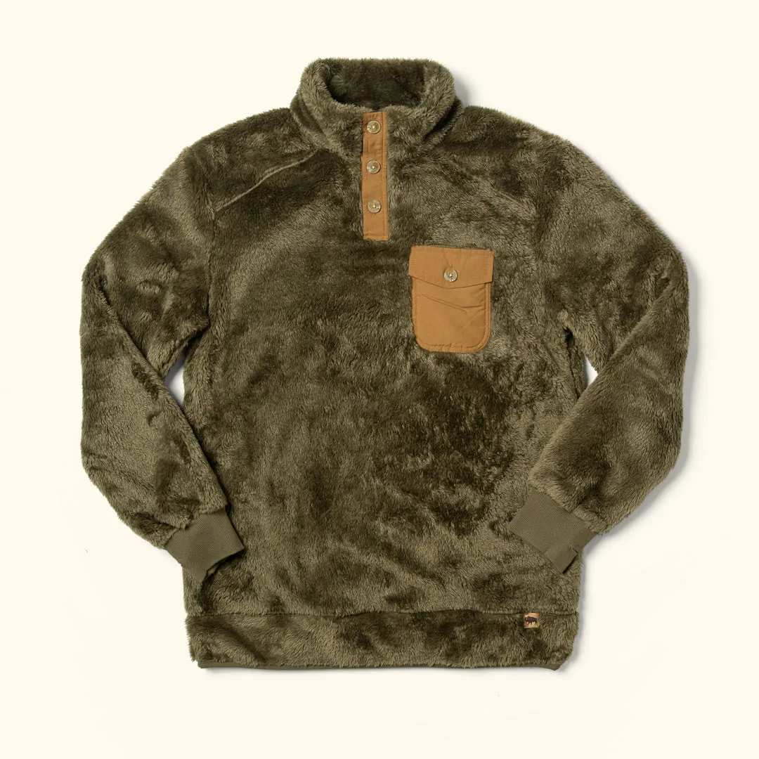 Kodiak Fleece Pullover | Birchwood Green