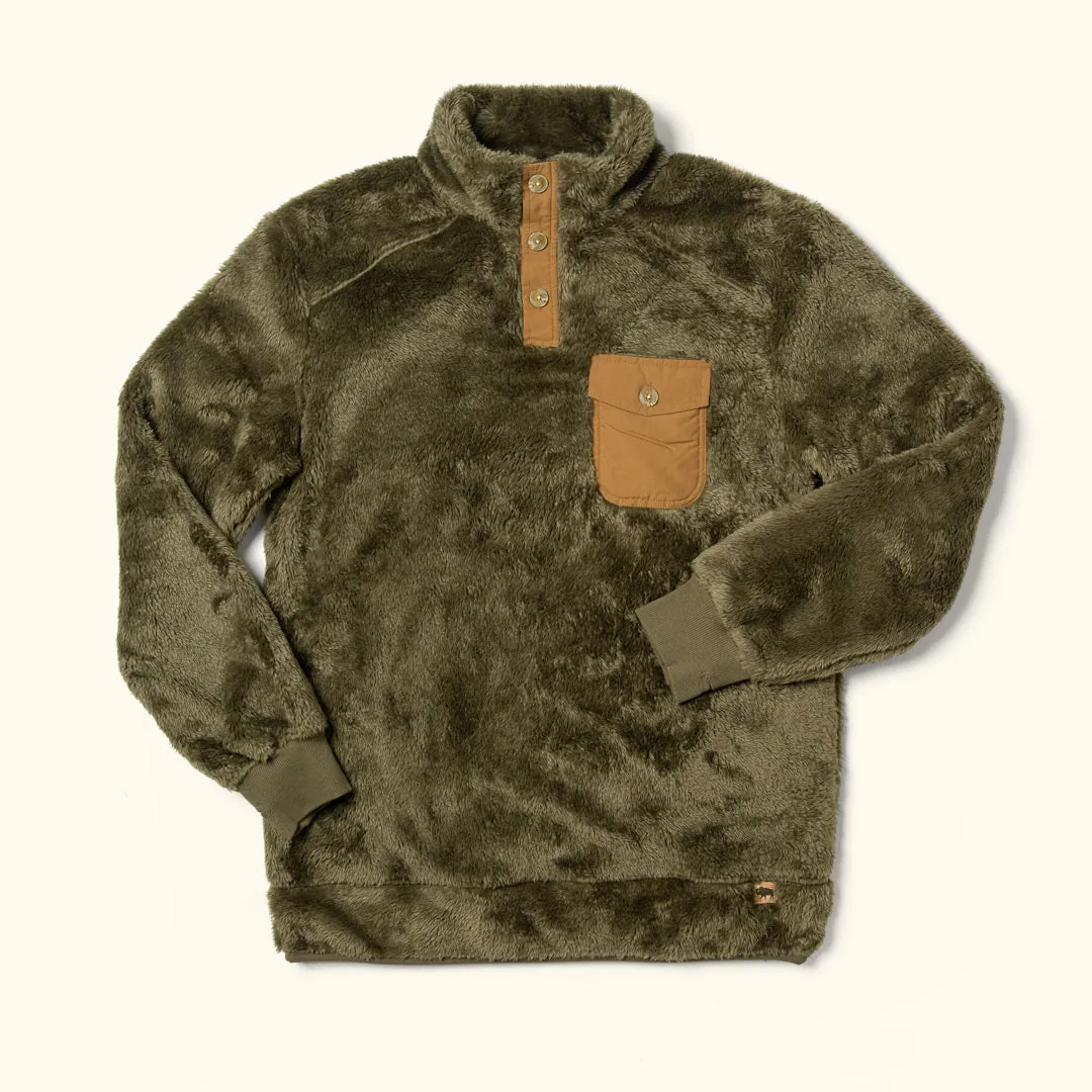 Kodiak Fleece Pullover | Birchwood Green