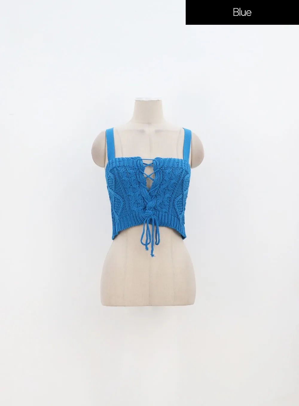 Lace-Up Knit Top IA327