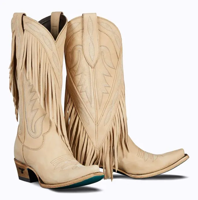 LANE SENITA FALLS WOMEN'S FRINGE WESTERN BOOTS LB0482A