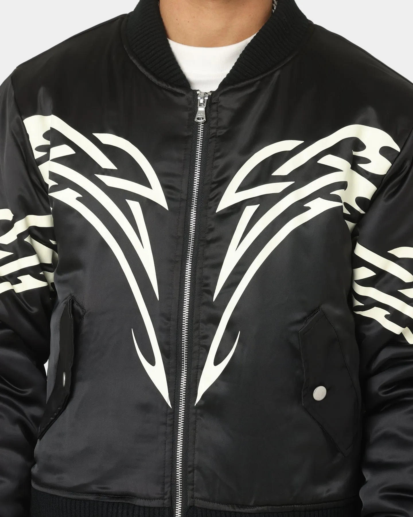 Lifted Anchors Spirit Tribal Bomber Jacket Black