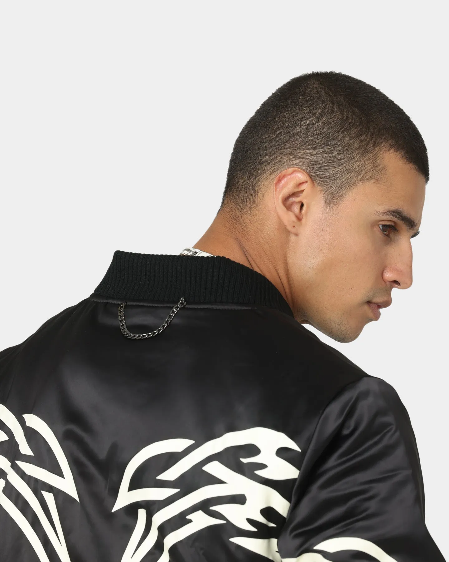 Lifted Anchors Spirit Tribal Bomber Jacket Black