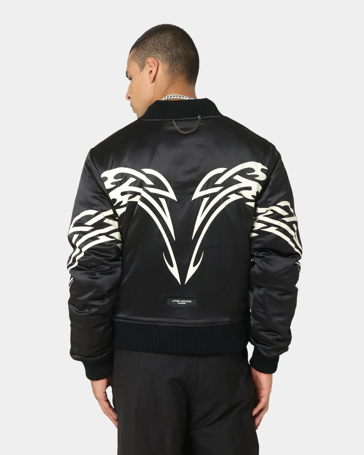 Lifted Anchors Spirit Tribal Bomber Jacket Black