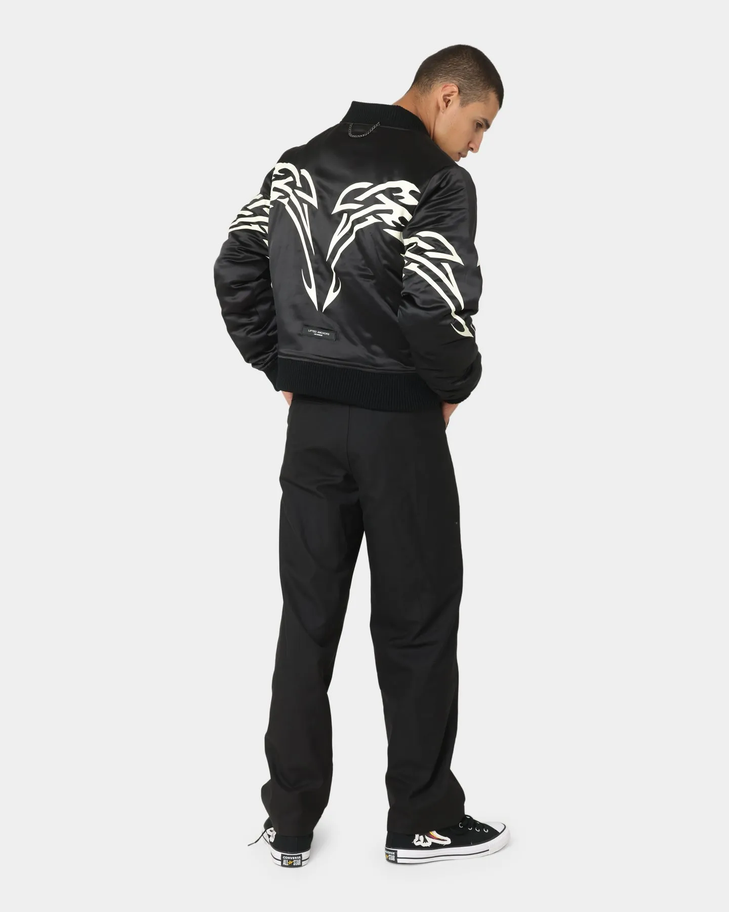 Lifted Anchors Spirit Tribal Bomber Jacket Black