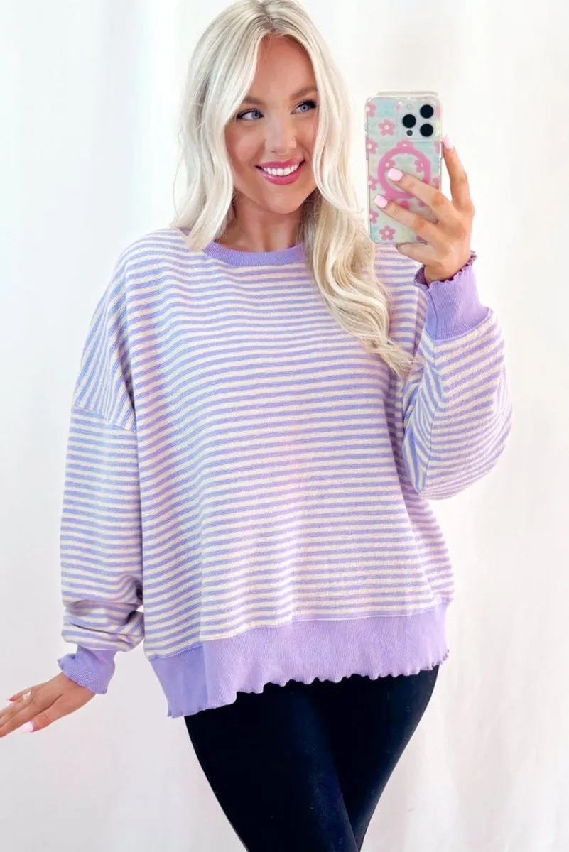 Lilac Stripe Sweater