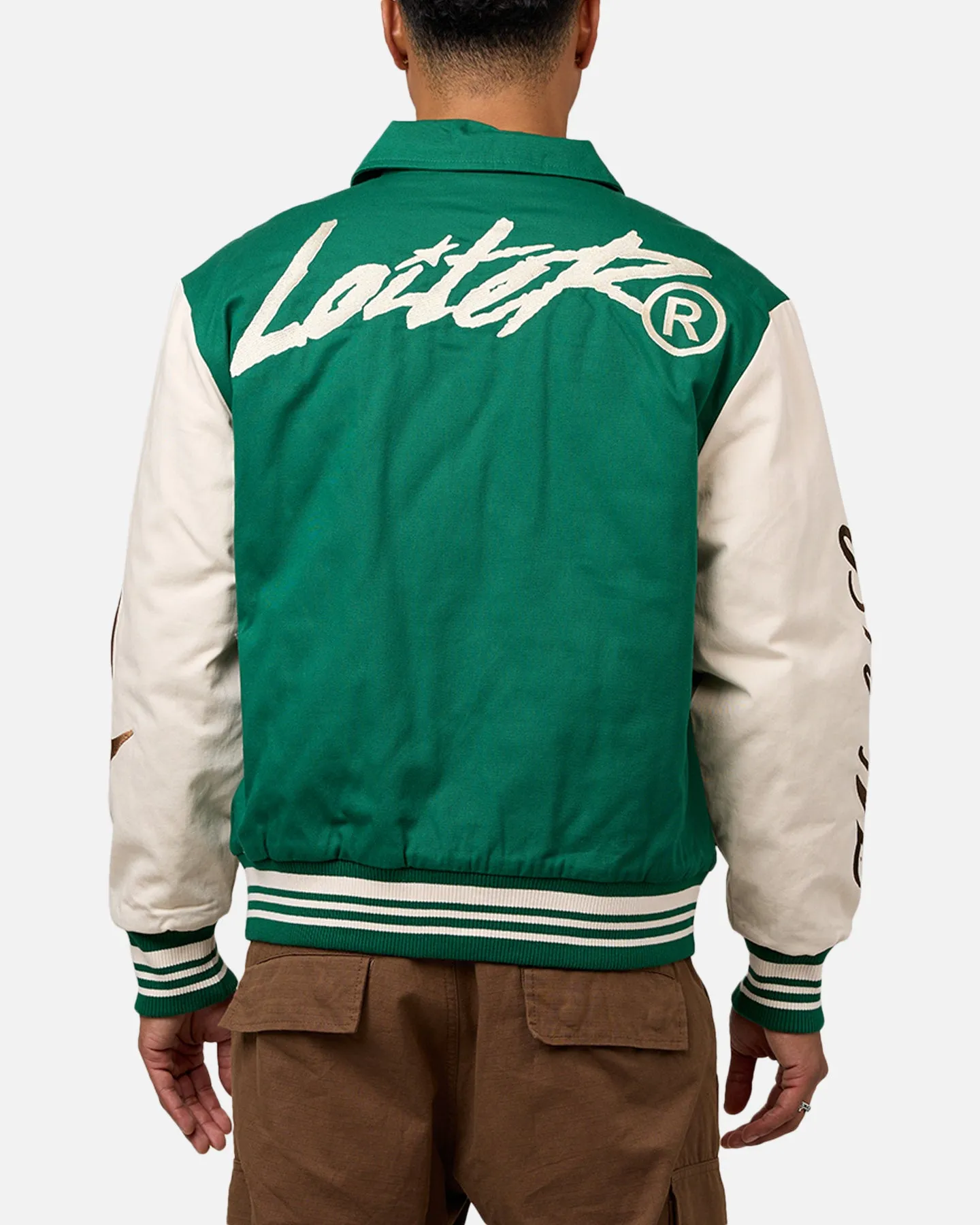 Loiter World Series Varsity Jacket Green