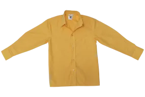 Long-sleeve Raised Collar Shirt - Gold