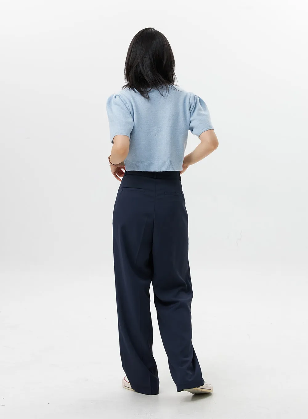 Loose-Fit Pintuck Pants OG318