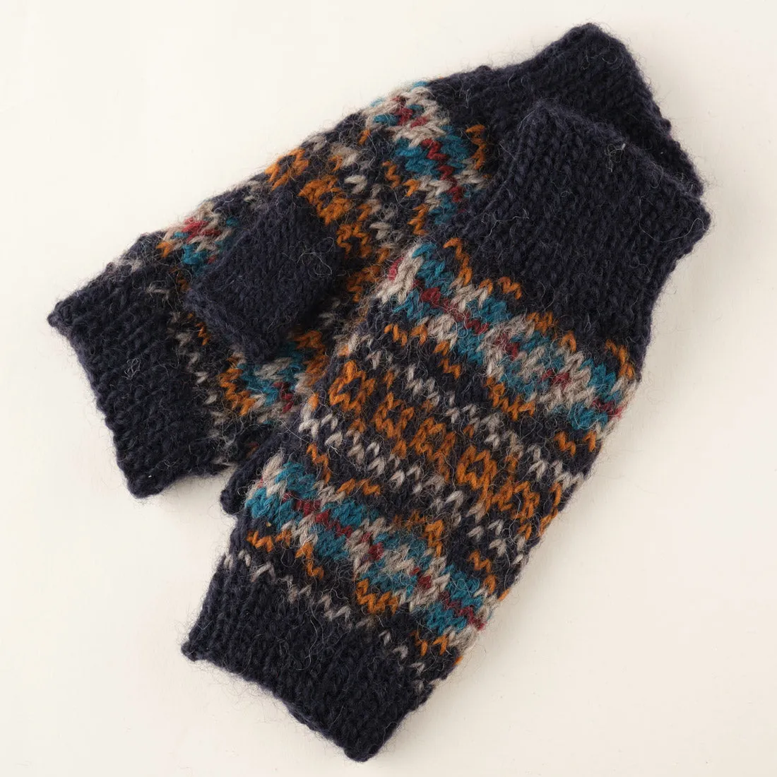 Lottie Fair Isle Finglerless Mittens