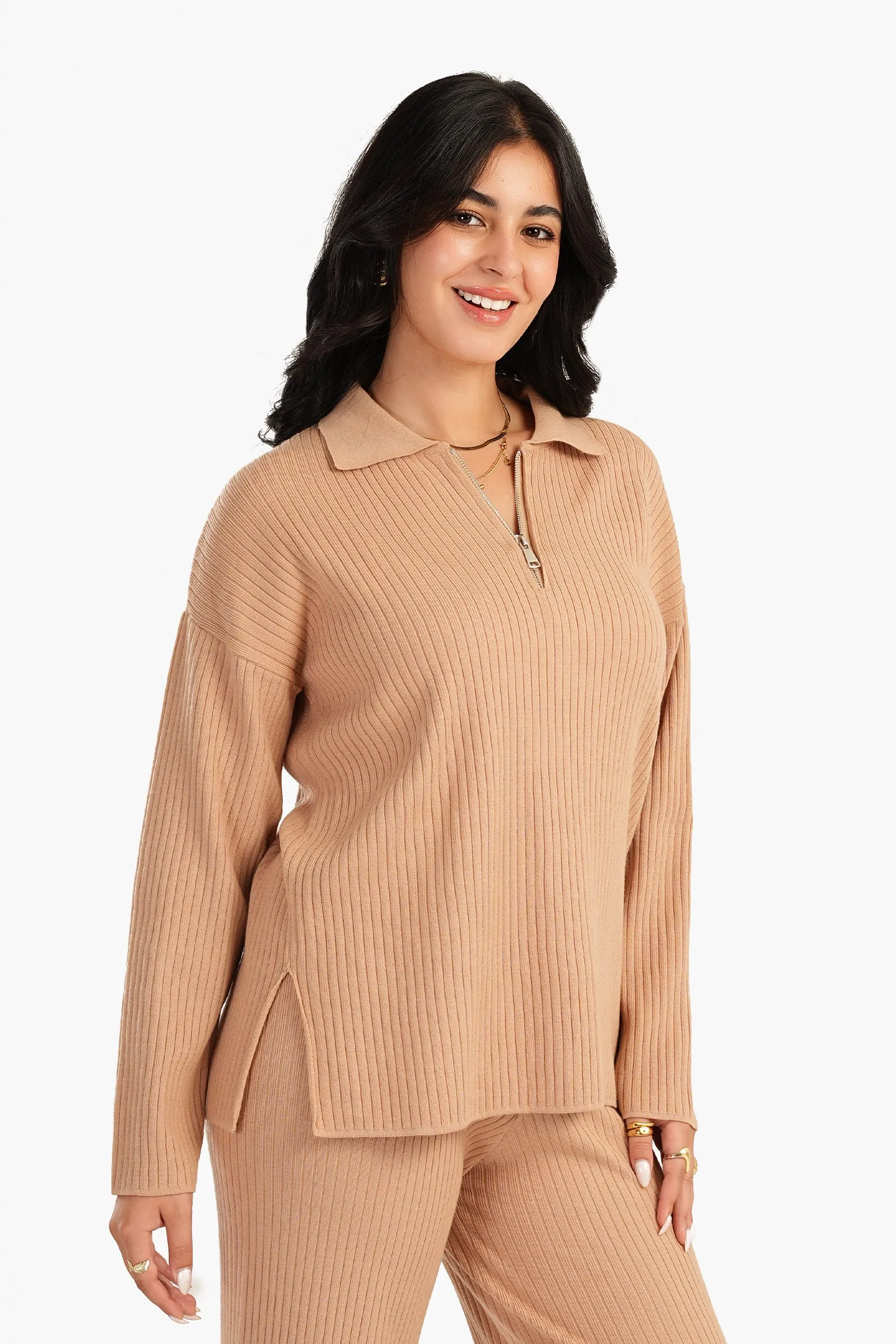 Lounge Pullover with Zipper