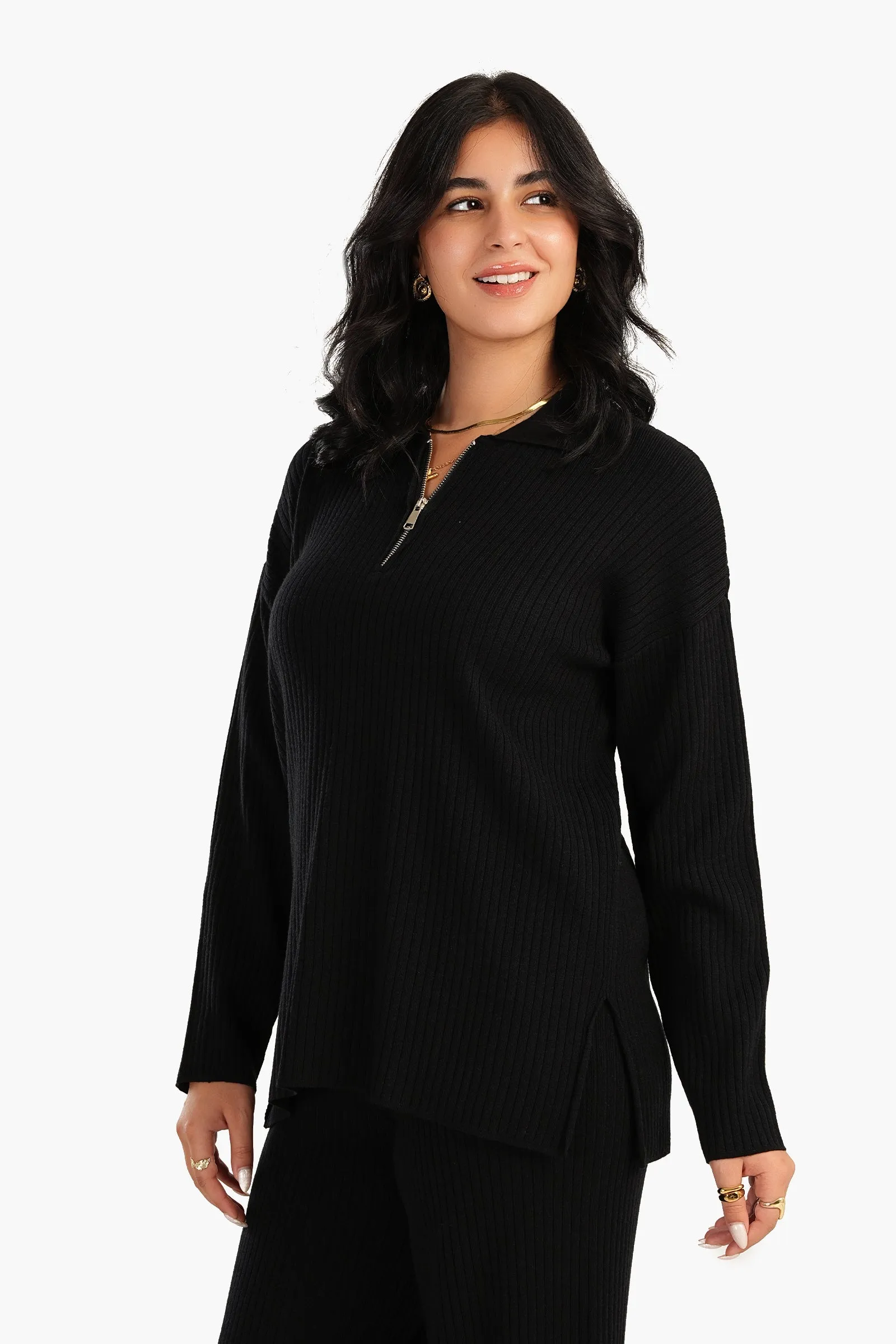 Lounge Pullover with Zipper